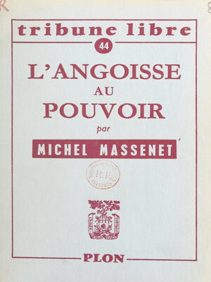 cover image of L'angoisse au pouvoir